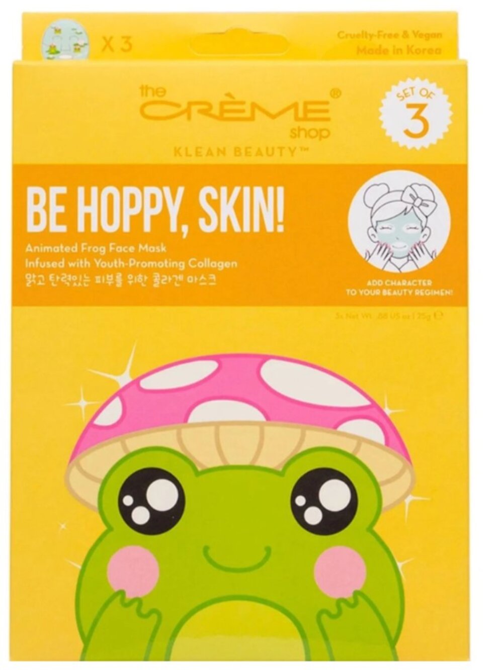 The Crème Shop Be Hoppy, Skin! Face Masks (3‑Piece Set)